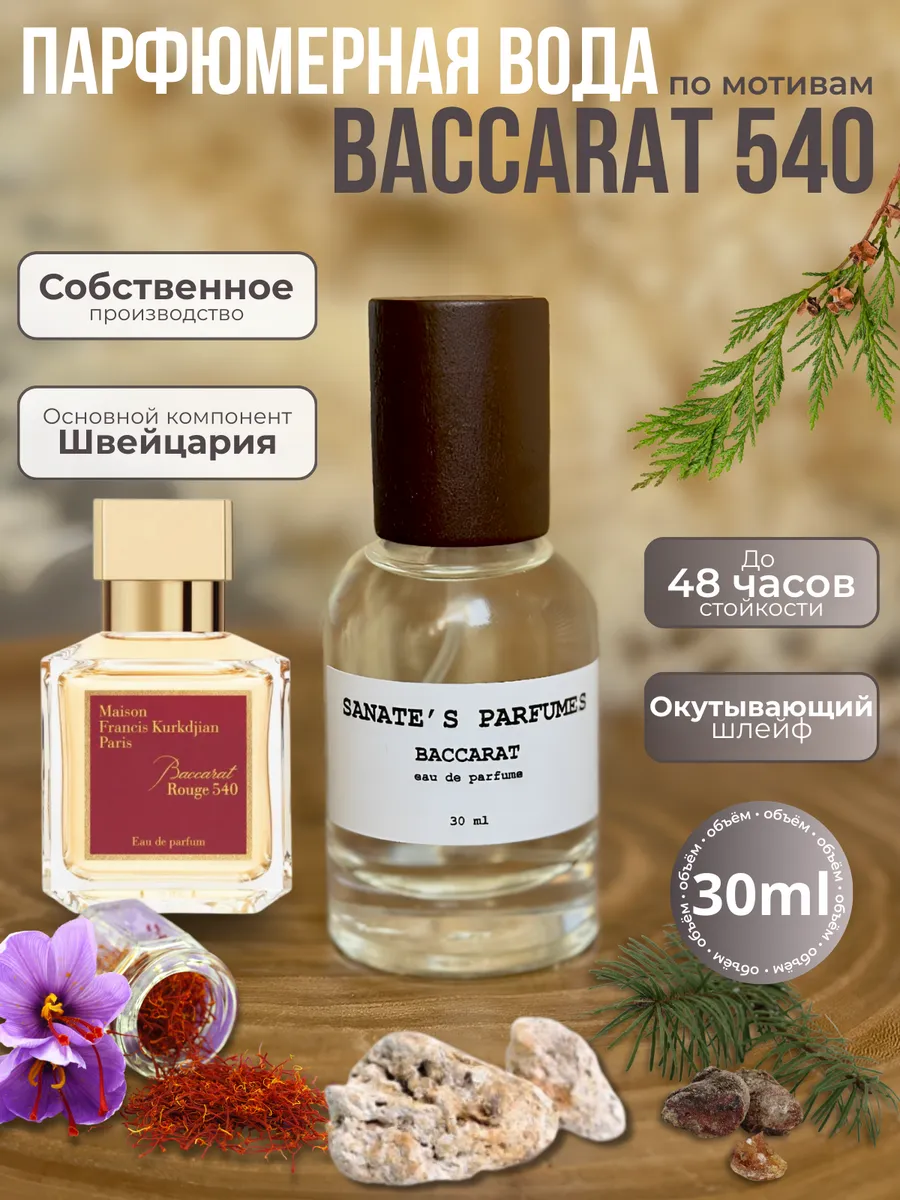 Твода КВ 100мл/ Баккара / BACСARA (аналог Baccarat 540 Rouge)