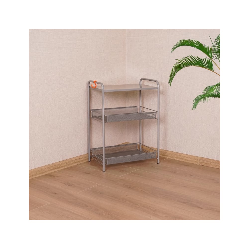 Этажерка "Ладья 33С" (LADYA 33С storage rack) (Серый)