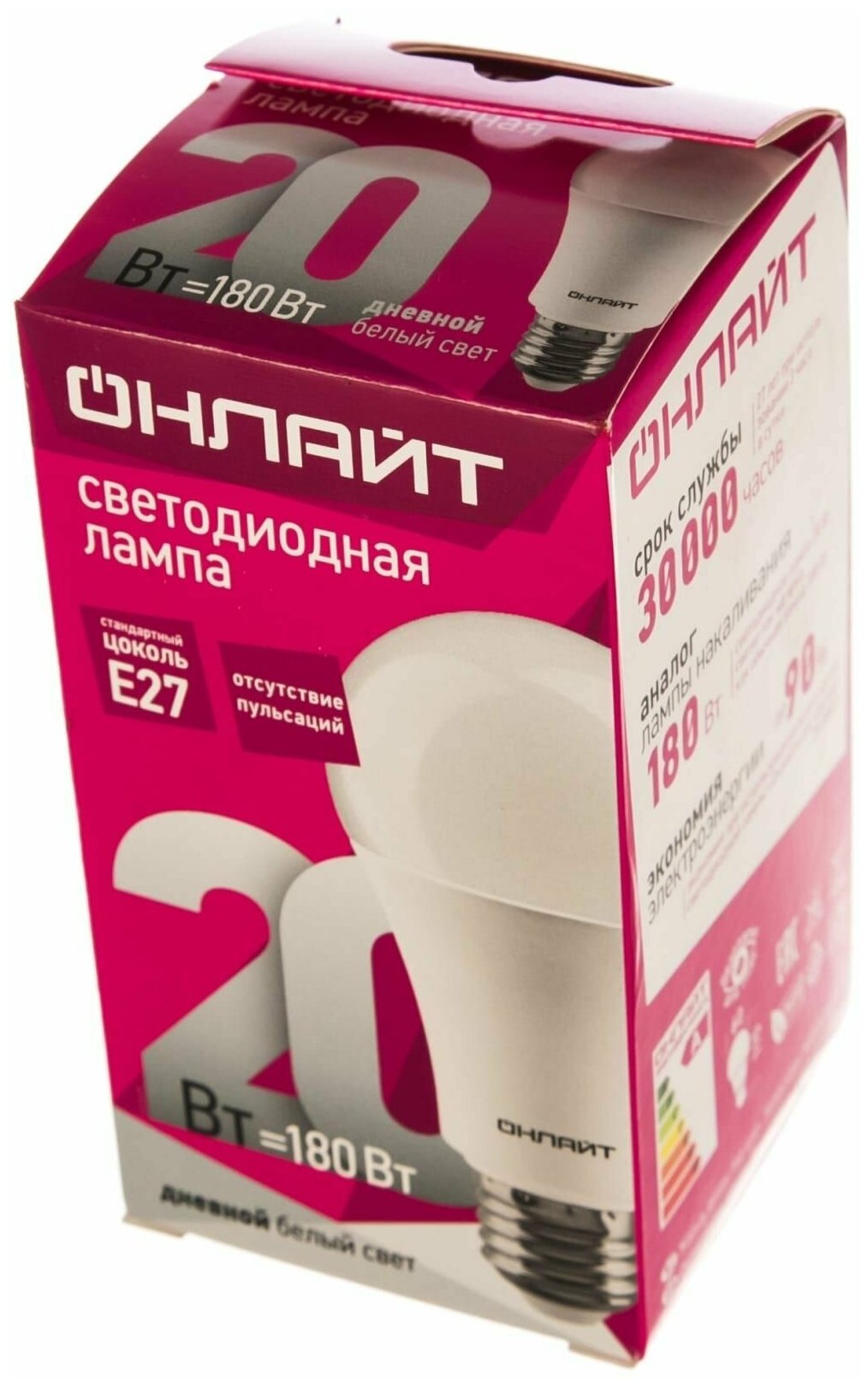 Лампа ОНЛАЙТ 61 159 OLL-A60-20-230-6.5K-E27