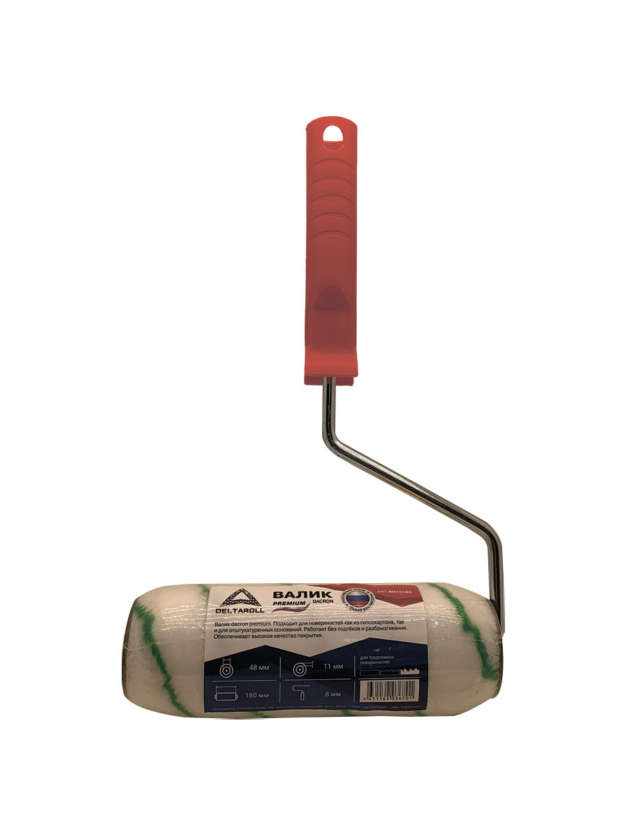Валик с ручкой Hand Tools Премиум 48*180мм