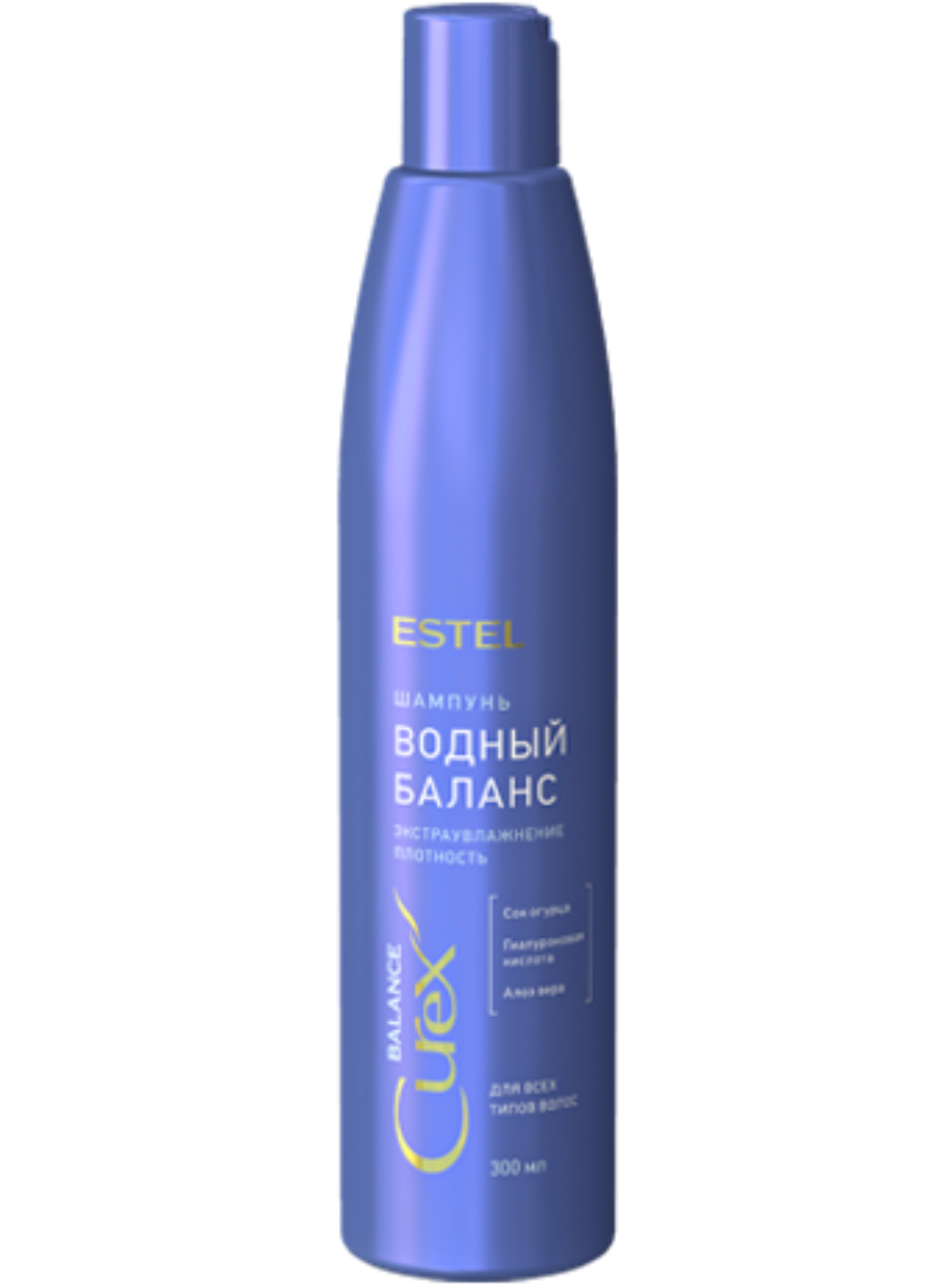 Шампунь для волос "Estel Curex" (300 мл) Balance / Водный Баланс / Гиалуроновая кислота и Алоэ-Вера