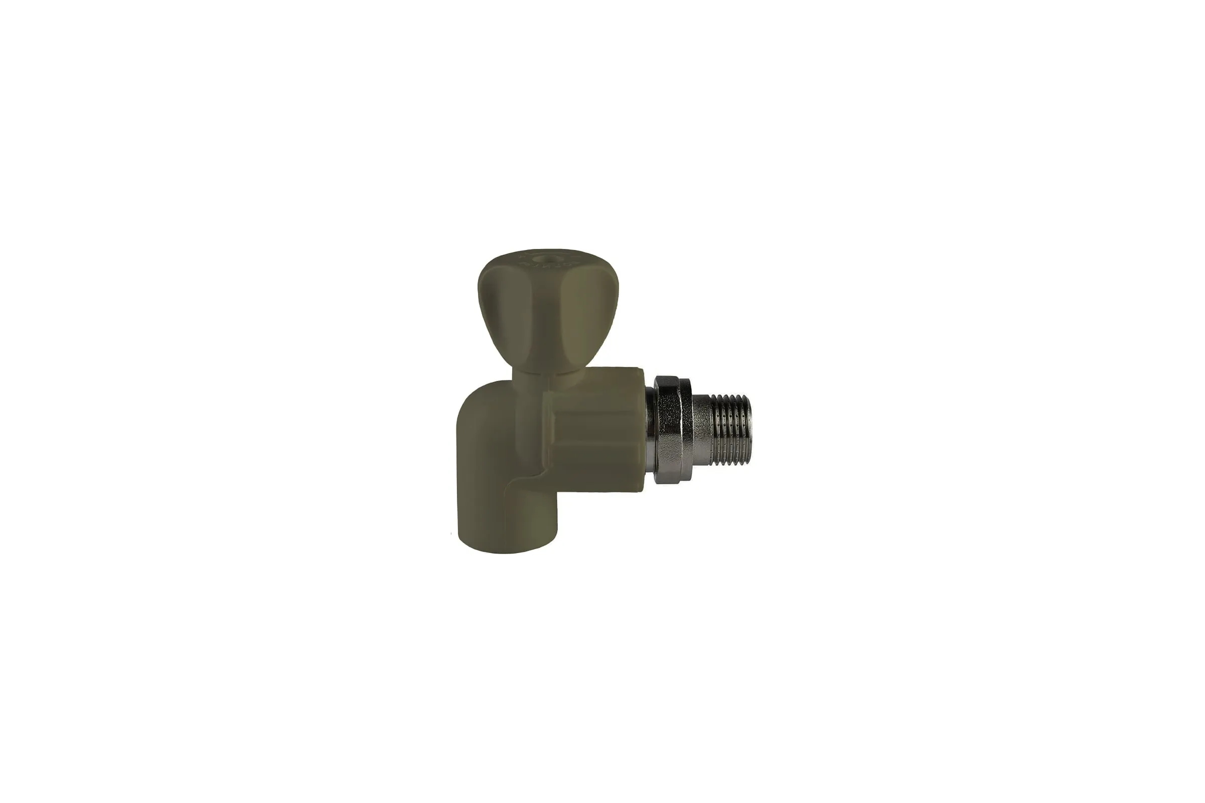 Кран радиаторный угловой 25*1/2" (уп. 50 шт.)