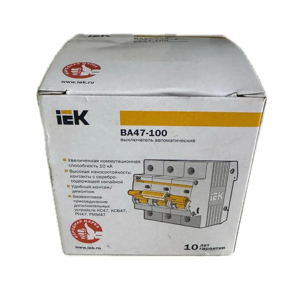 Автомат IEK 3p 100A