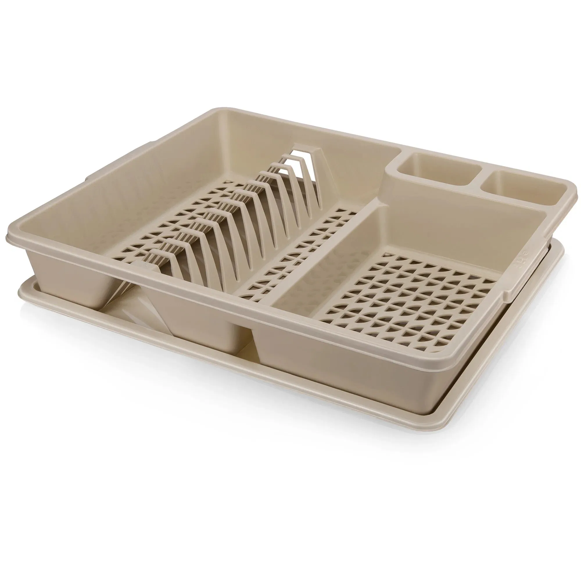 Сушилка для посуды "Rondo" большая (серо-бежевый)(16)