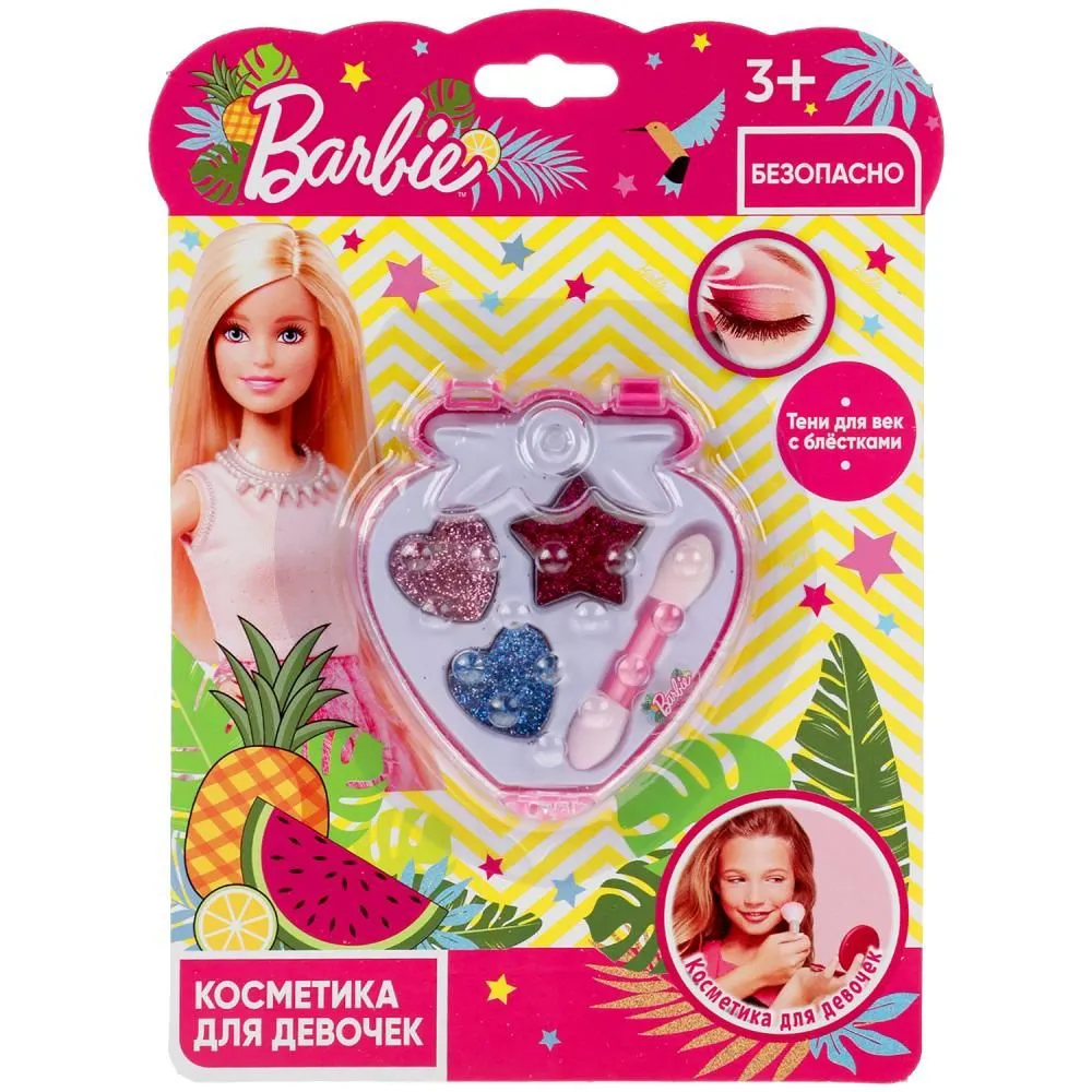 Косметика ДЛЯ ДЕВОЧЕК тени для век с блестками, аппликатор МИЛАЯ ЛЕДИ в кор.3*288шт