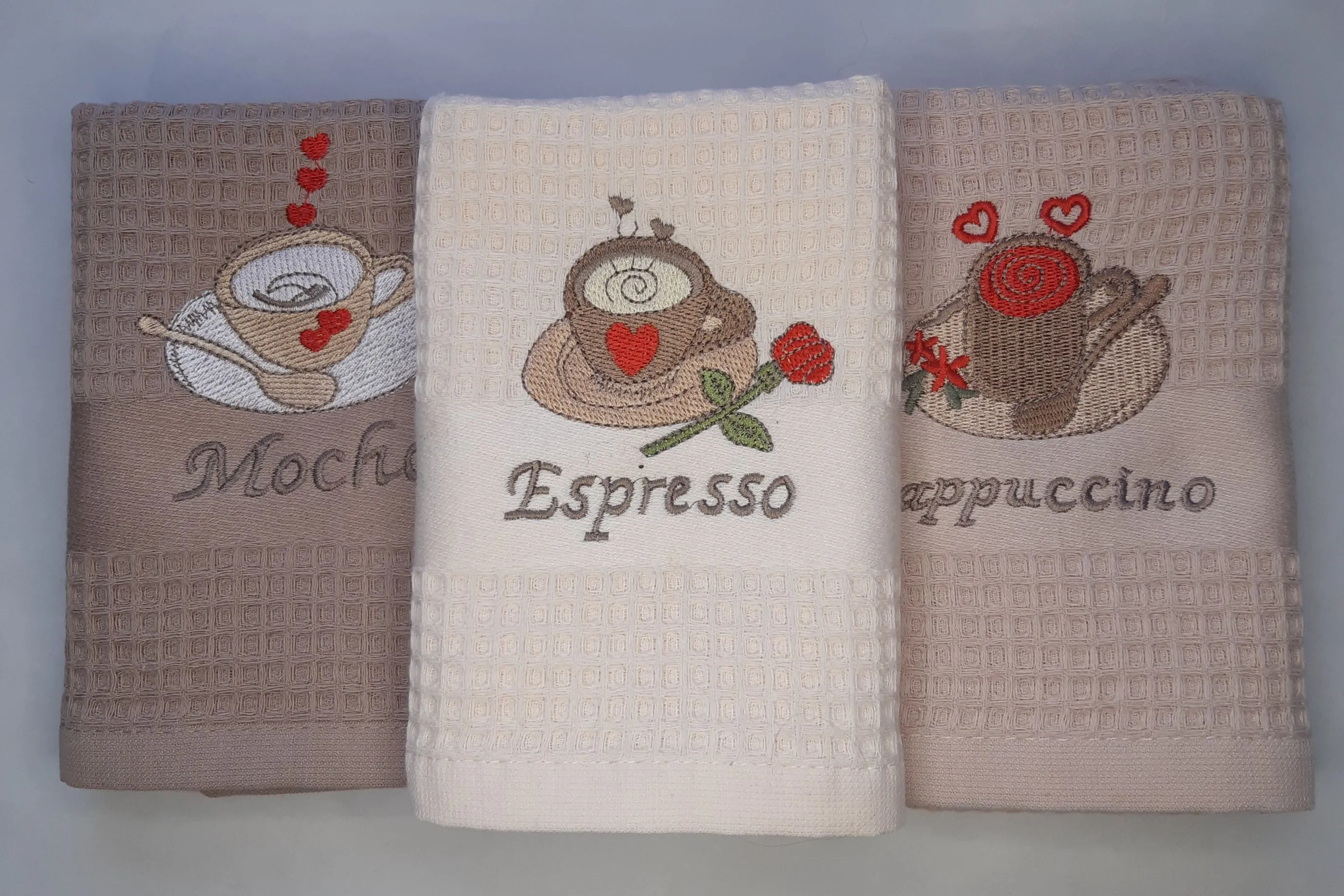Руки ПОЛОТЕНЦЕ  вафельн. *Кофе * "Koloco" (12)
