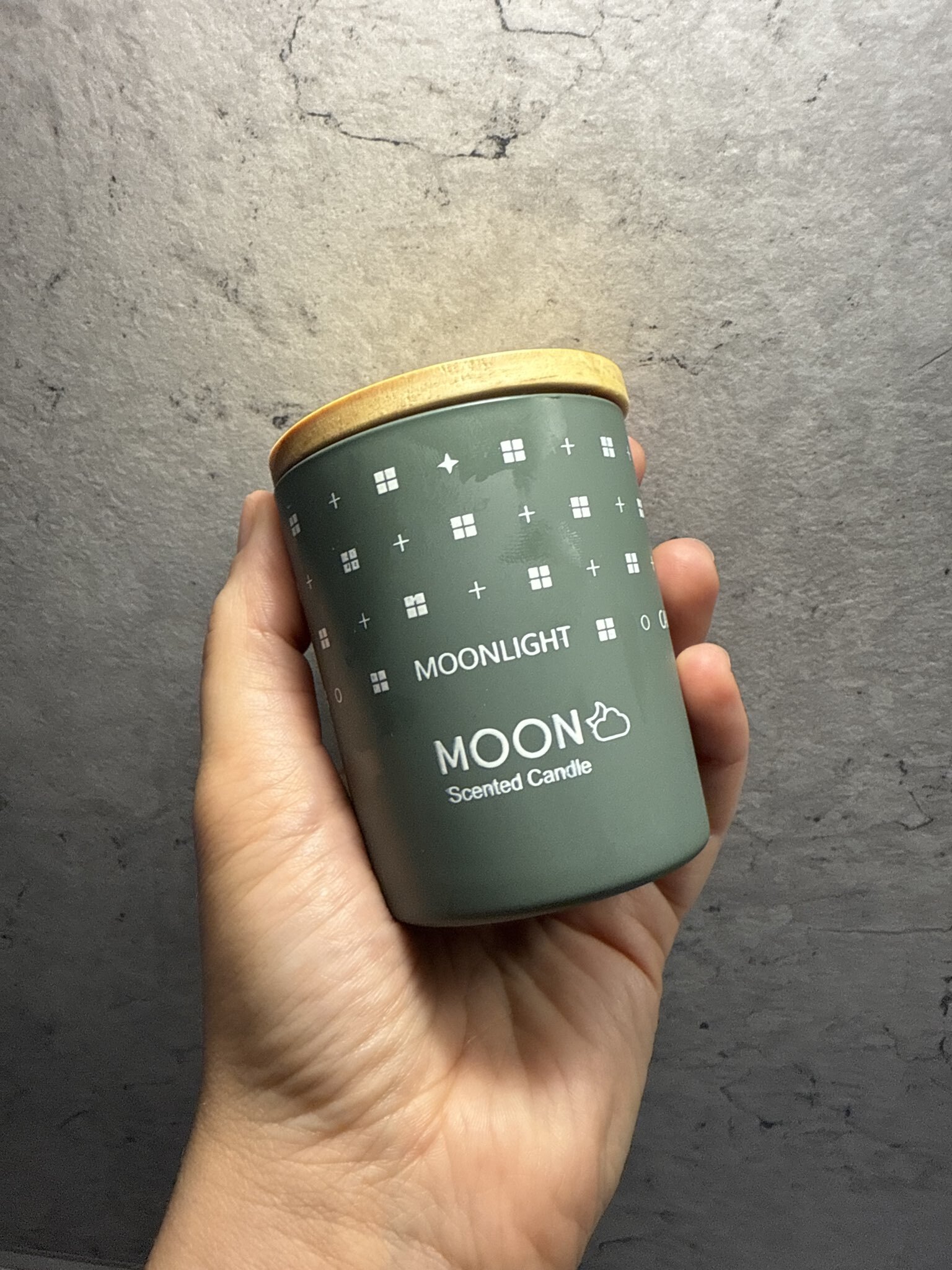 Свеча ароматическая в стакане "Moon", бамбуковая роща, малая   10547212