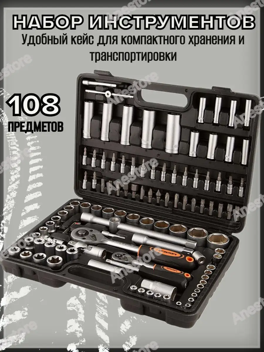 Набор инструментов 108пр. НИК-003/108 в кейсе (DL) (3)