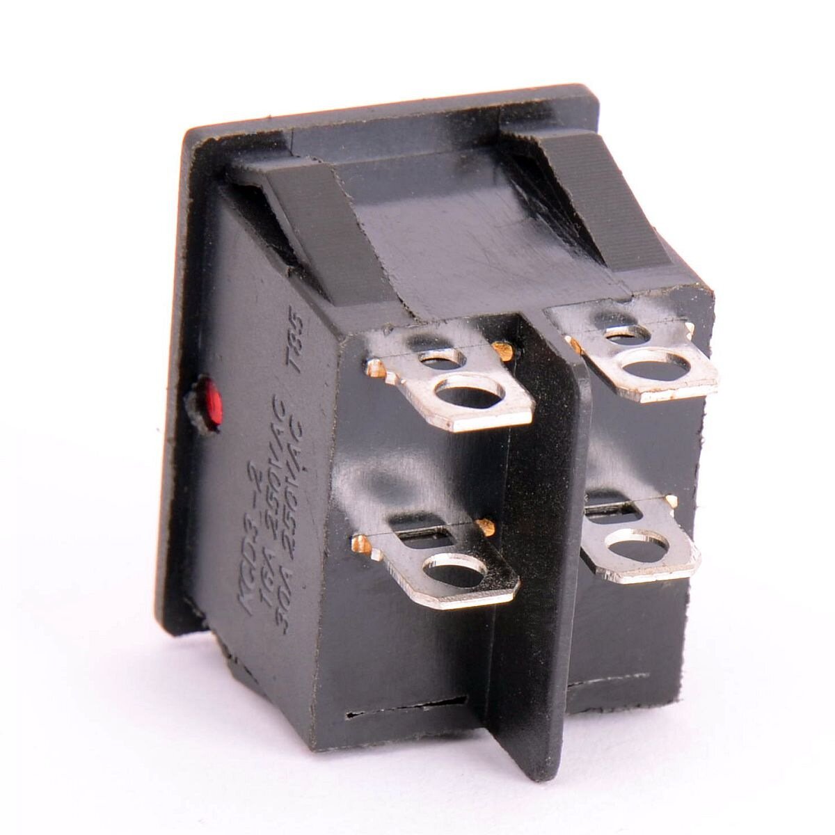 Клавиша ДВОИНАЯ большая 6 конт. KCD3-604DA1 BRA6C КРАСНАЯ [50 !], (упак.-50шт, от упак-4%) (КНОПКА2У