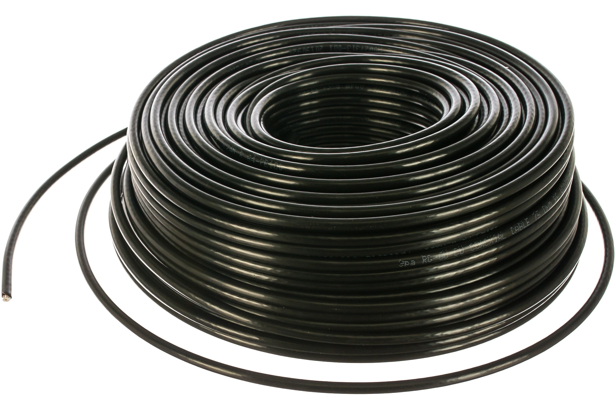 Кабель коаксиальный ЭРА RG-6U, 75 Ом, Cu/(оплётка Cu 64%), PE, цвет чёрный(6шт)