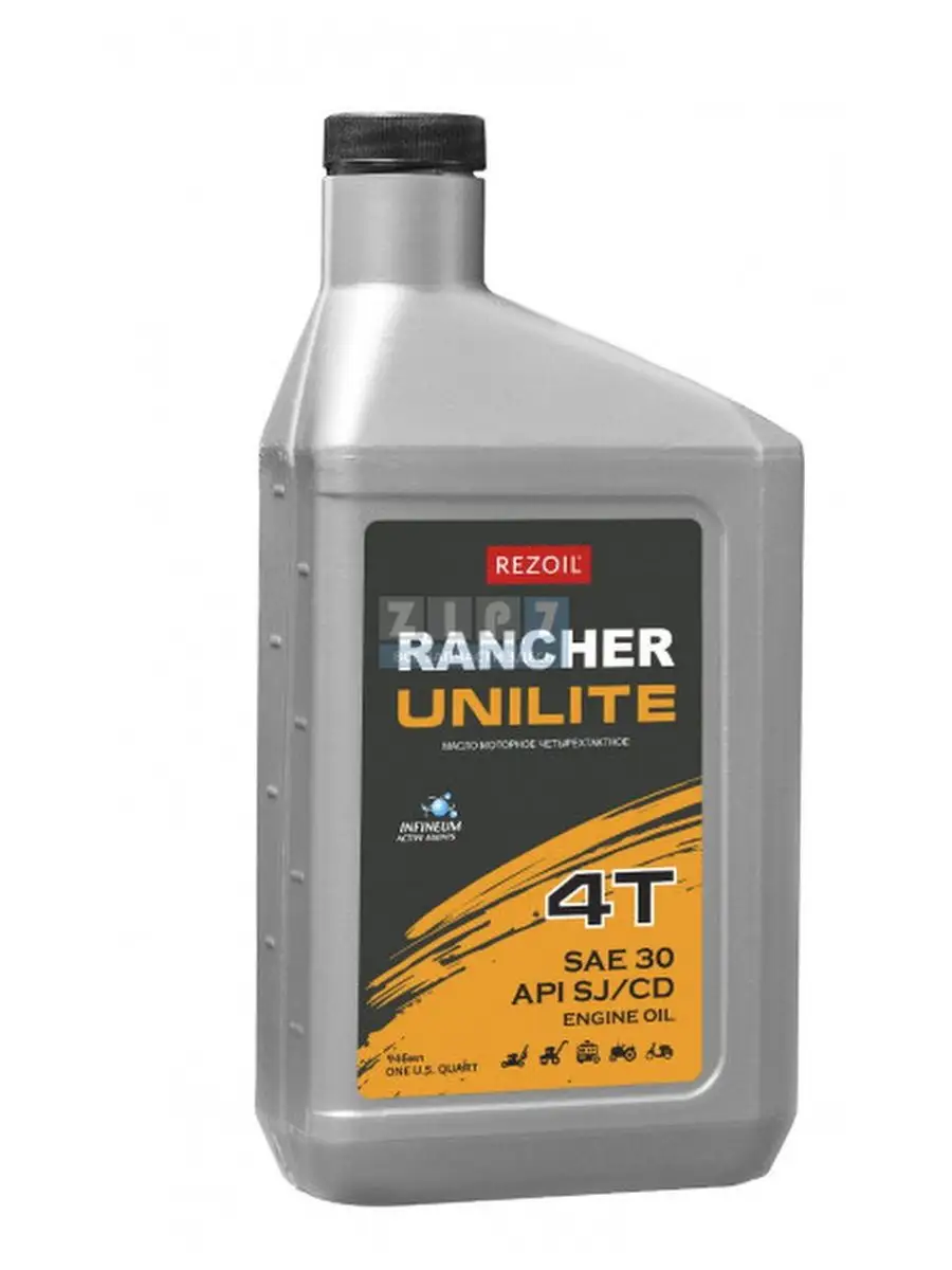 Масло 4-тактное минеральное "Rancher" UNILITE 4T SAE 30 API SJ/CF (0,946 л)