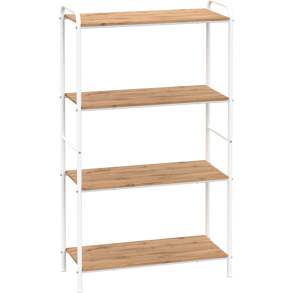 Стеллаж "Валенсия 24 W" Д65,5;Ш30;В120,5см (VALENCIA 24 W Shelf rack) (Белый) ЗМИ