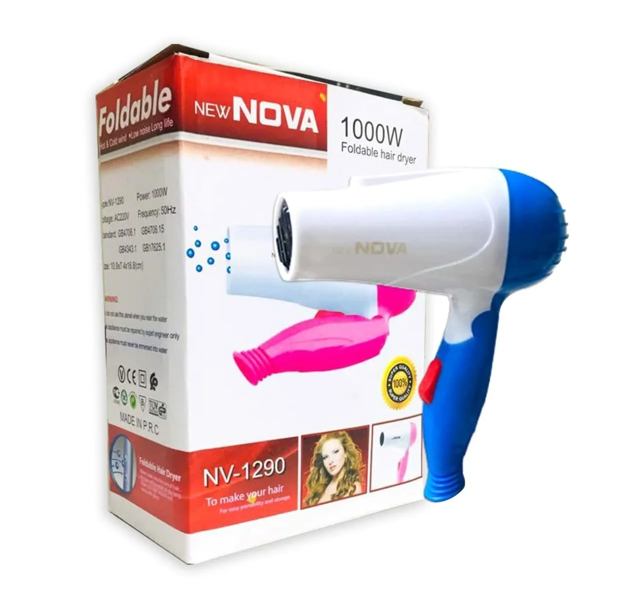 Фен NV-1290 1000Вт(100)
